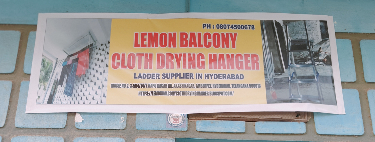 Cover photo of lemon Balcony Cloth Drying Hanger